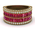 Ruby Multi-Row Halo Wedding Band - Blake No. 10 image 2