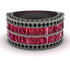 Ruby Multi-Row Halo Wedding Band - Blake No. 42 image 2