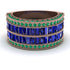 Sapphire Multi-Row Halo Wedding Band - Blake No. 29 image 2