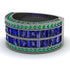 Sapphire Multi-Row Halo Wedding Band - Blake No. 30