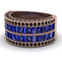 Sapphire Multi-Row Halo Wedding Band - Blake No. 44 image 3