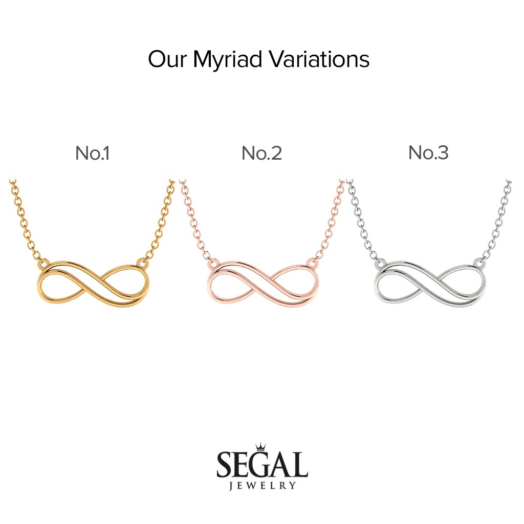 Infinity Sign Gold Necklace - Myriad No. 1
