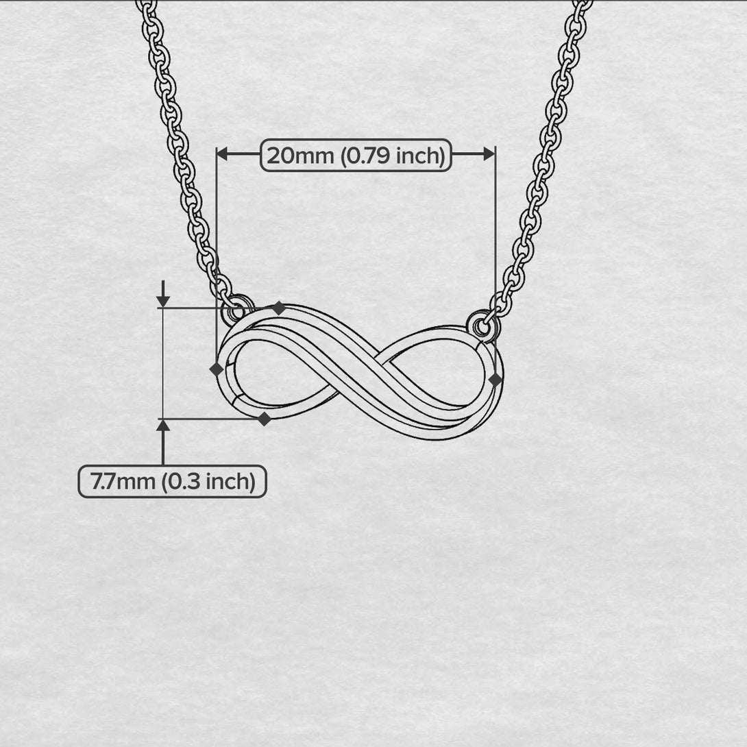 Infinity Sign Gold Necklace - Myriad No. 2