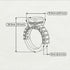 Luxury Emerald Cut Sapphire Engagement Ring - Nadia No. 45 image 4