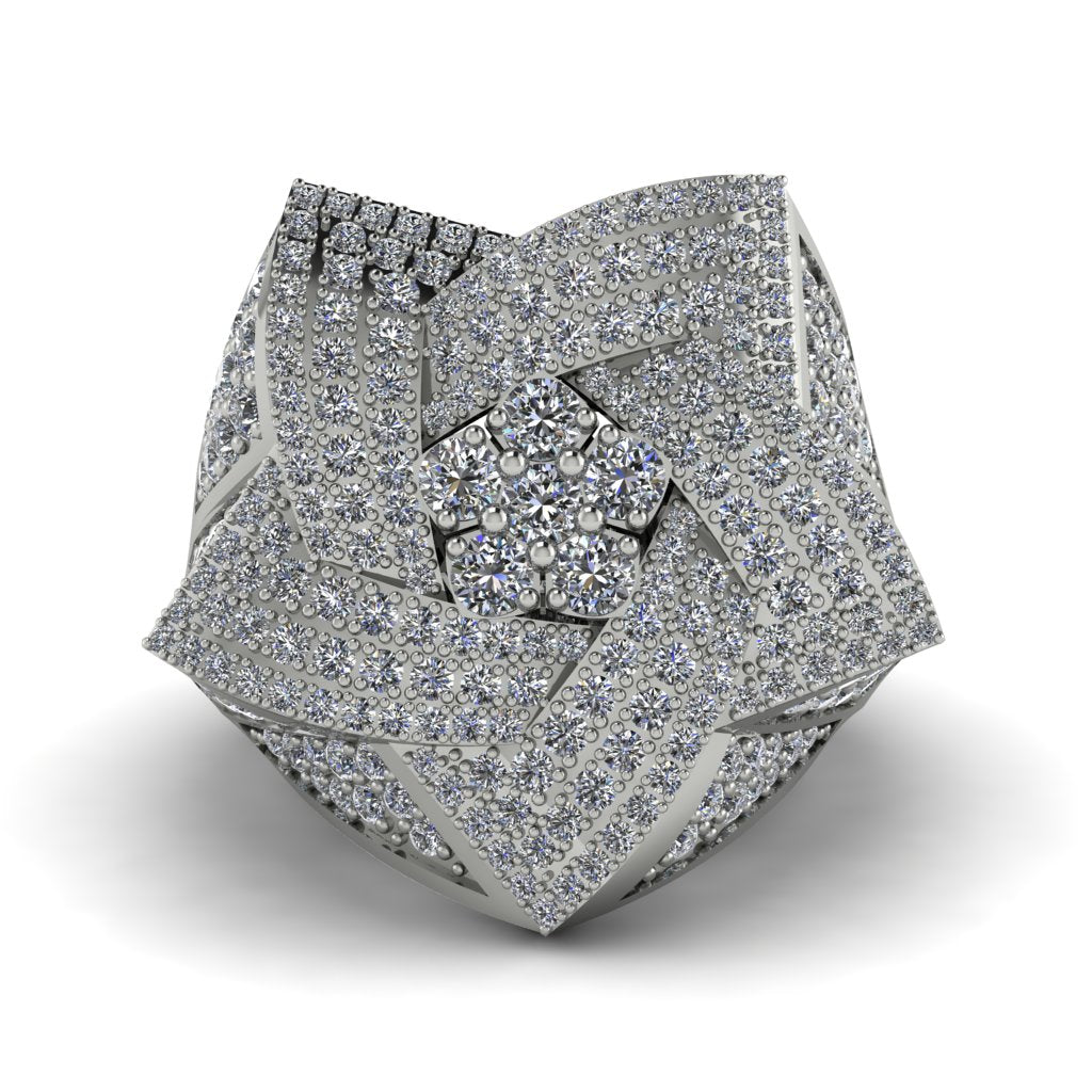 Natural Diamonds Men's Star Fashion Ring - Toby No. 3