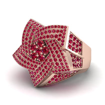 Natural Rubys Men's Star Fashion Ring - Toby No. 11 image 1