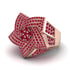 Natural Rubys Men's Star Fashion Ring - Toby No. 11 image 1