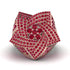 Natural Rubys Men's Star Fashion Ring - Toby No. 11