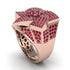 Natural Rubys Men's Star Fashion Ring - Toby No. 11 image 3