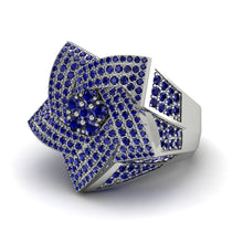 Natural Sapphires Men's Star Fashion Ring - Toby No. 15 image 1