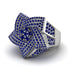 Natural Sapphires Men's Star Fashion Ring - Toby No. 15