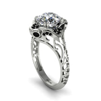Diamond Ornate Filigree Engagement Ring - Evie No. 33 image 1