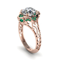 Diamond Ornate Filigree Engagement Ring - Evie No. 17 image 1