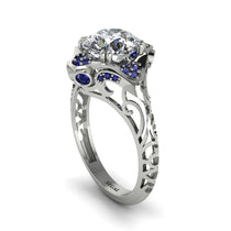 Diamond Ornate Filigree Engagement Ring - Evie No. 63 image 1