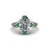 Diamond Ornate Filigree Engagement Ring - Evie No. 18 image 2