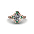 Diamond Ornate Filigree Engagement Ring - Evie No. 17 image 2
