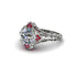 Diamond Ornate Filigree Engagement Ring - Evie No. 48 image 3