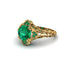 Emerald Ornate Filigree Engagement Ring - Evie No. 19