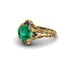 Emerald Ornate Filigree Engagement Ring - Evie No. 64
