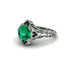 Emerald Ornate Filigree Engagement Ring - Evie No. 36 image 3