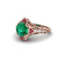 Emerald Ornate Filigree Engagement Ring - Evie No. 50