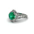 Emerald Ornate Filigree Engagement Ring - Evie No. 6