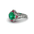 Emerald Ornate Filigree Engagement Ring - Evie No. 51 image 3