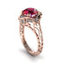 Ruby Ornate Filigree Engagement Ring - Evie No. 11 image 1