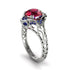 Ruby Ornate Filigree Engagement Ring - Evie No. 72 image 1