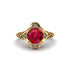 Ruby Ornate Filigree Engagement Ring - Evie No. 10