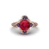 Ruby Ornate Filigree Engagement Ring - Evie No. 71