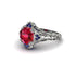 Ruby Ornate Filigree Engagement Ring - Evie No. 72