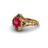 Ruby Ornate Filigree Engagement Ring - Evie No. 70 image 3