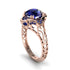 Sapphire Ornate Filigree Engagement Ring - Evie No. 74