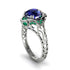 Sapphire Ornate Filigree Engagement Ring - Evie No. 30 image 1