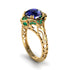 Sapphire Ornate Filigree Engagement Ring - Evie No. 28