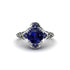 Sapphire Ornate Filigree Engagement Ring - Evie No. 75