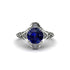 Sapphire Ornate Filigree Engagement Ring - Evie No. 15