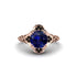 Sapphire Ornate Filigree Engagement Ring - Evie No. 44