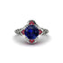 Sapphire Ornate Filigree Engagement Ring - Evie No. 60 image 2