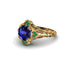 Sapphire Ornate Filigree Engagement Ring - Evie No. 28