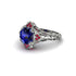 Sapphire Ornate Filigree Engagement Ring - Evie No. 60