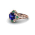 Sapphire Ornate Filigree Engagement Ring - Evie No. 29