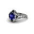 Sapphire Ornate Filigree Engagement Ring - Evie No. 45