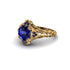 Sapphire Ornate Filigree Engagement Ring - Evie No. 73 image 3