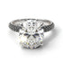 Oval Cut Diamond Classic Pave Engagement Ring - Irene No. 33