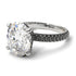 Oval Cut Diamond Classic Pave Engagement Ring - Irene No. 33