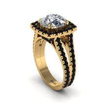 Diamond Pave Split Shank Engagement Ring - Averie No. 31 image 1