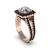Diamond Pave Split Shank Engagement Ring - Averie No. 32 image 1