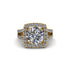 Diamond Pave Split Shank Engagement Ring - Averie No. 1 image 2